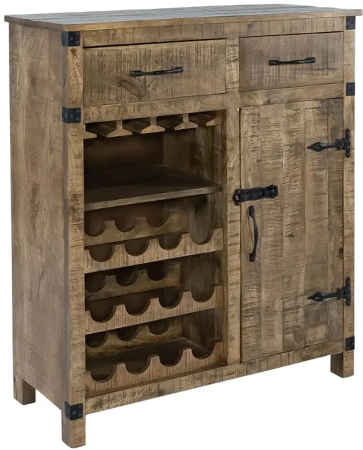 Liberty Furniture Emerson Weathered Honey Wine Accent Cabinet