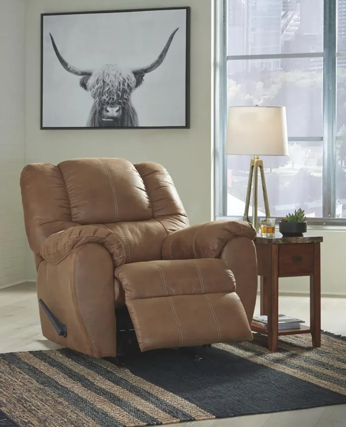 Ashley Mcgann Saddle Rocker Recliner