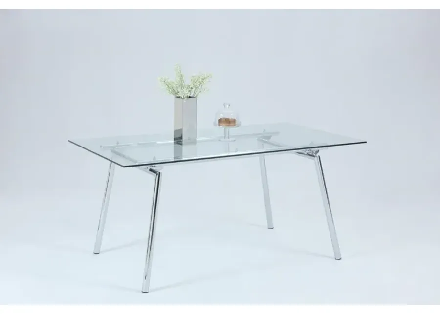 COLLEEN CONTEMPORARY GLASS DINING TABLE