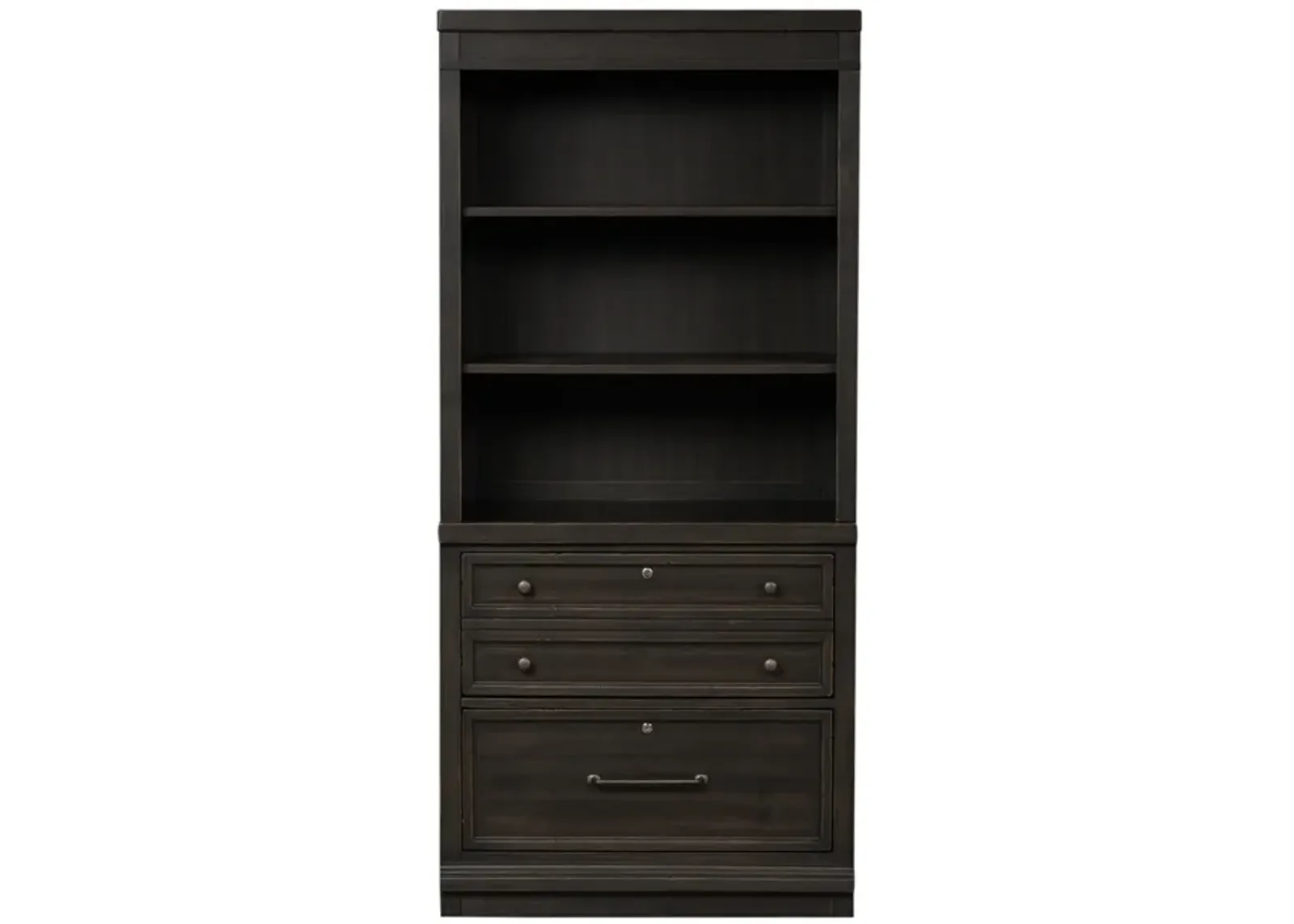 Liberty Furniture Harvest Home Black Hutch & Cabinet Set