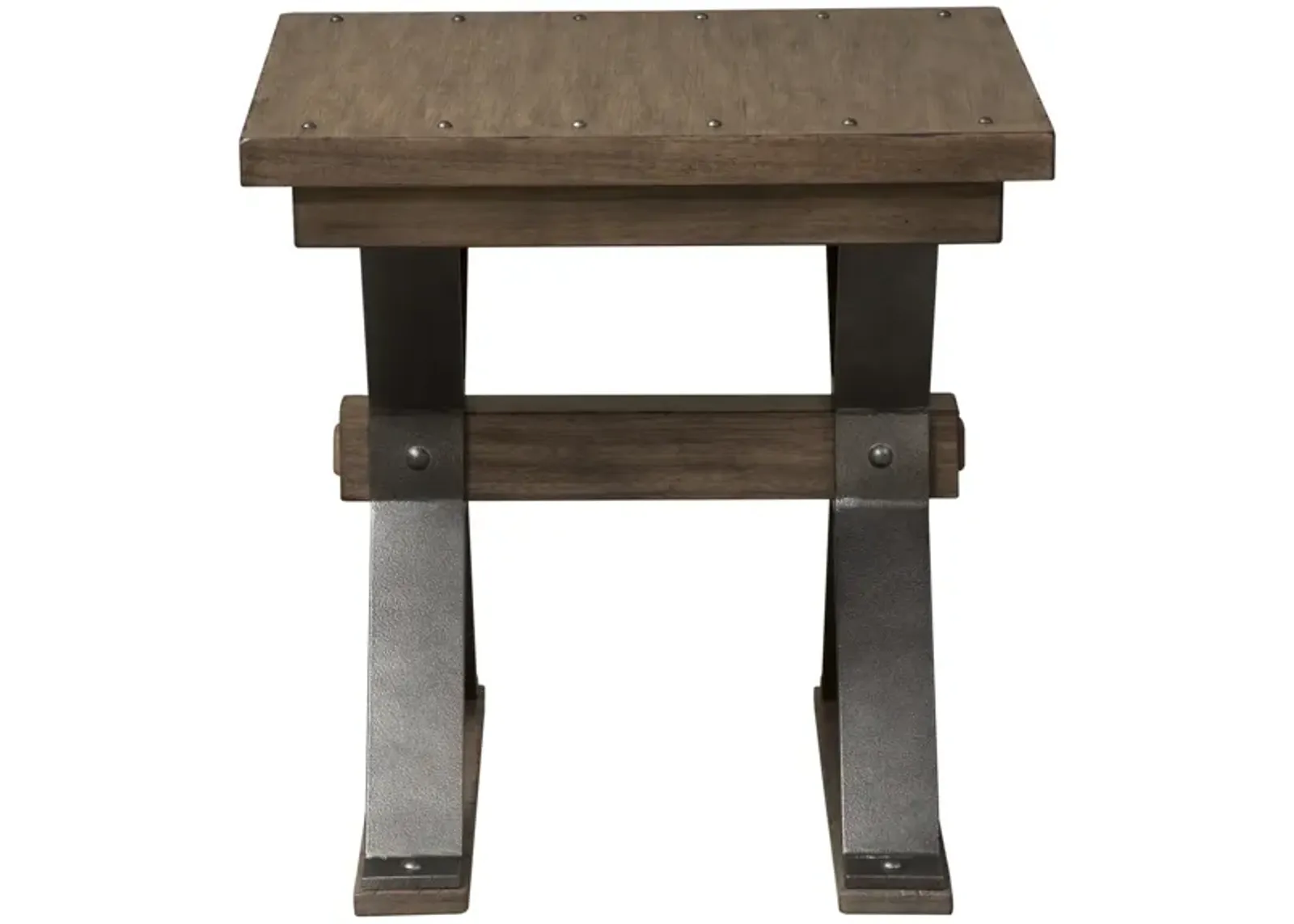 Liberty Furniture Sonoma Road Weather Beaten Bark End Table