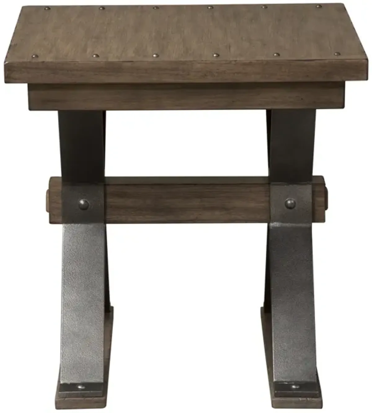 Liberty Furniture Sonoma Road Weather Beaten Bark End Table