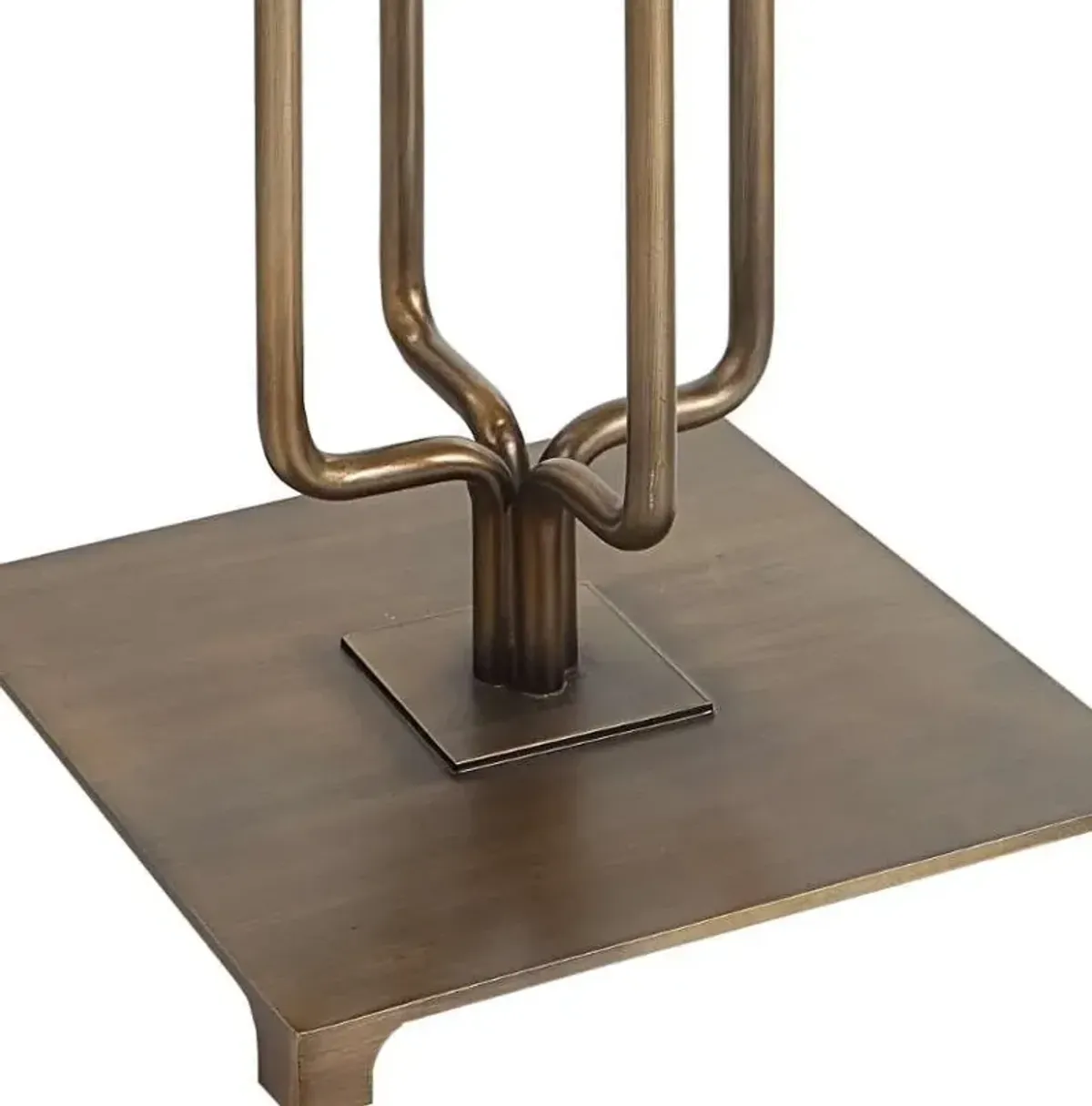 Uttermost Link Brushed Gold Floor Lamp