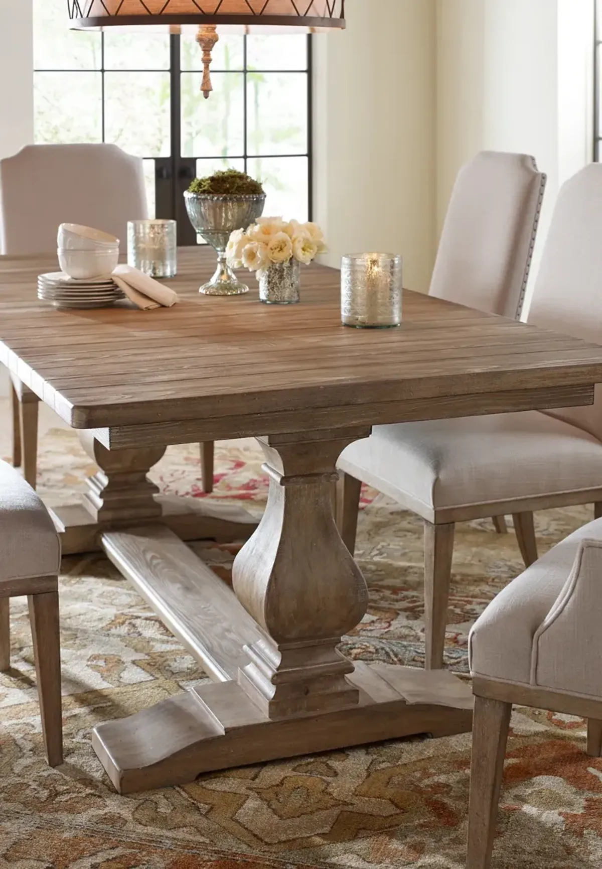 Legacy Classic Rectangular Trestle Table Monteverdi by Rachael Ray