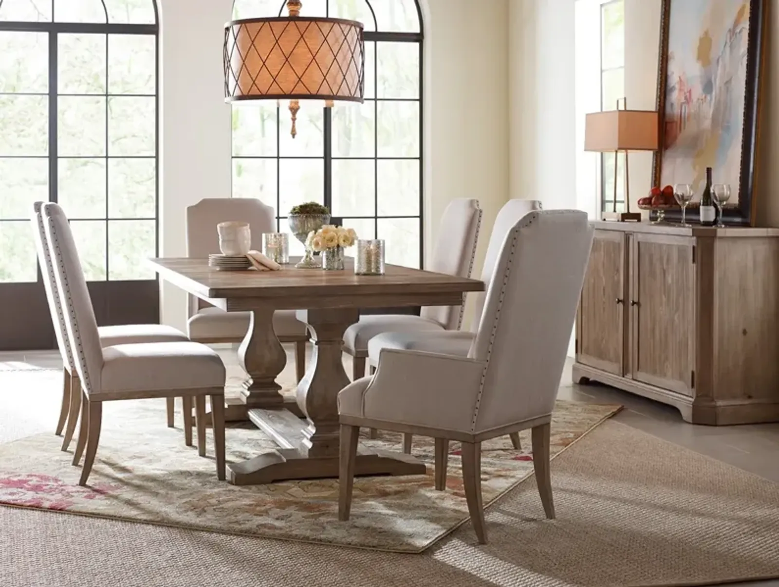 Legacy Classic Rectangular Trestle Table Monteverdi by Rachael Ray