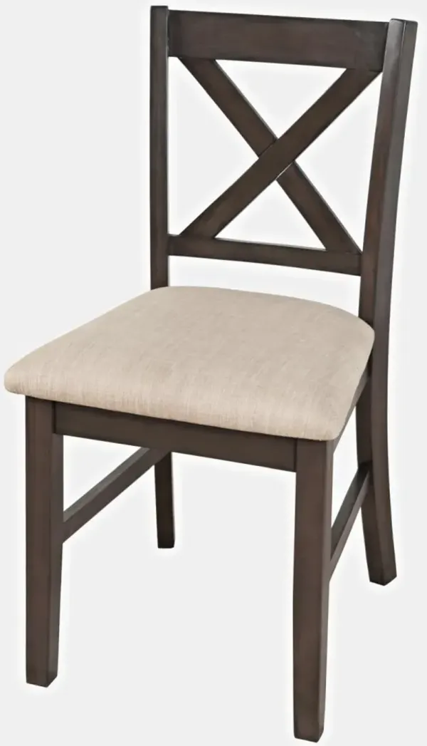 Jofran Hobson X-Back Chair Grey