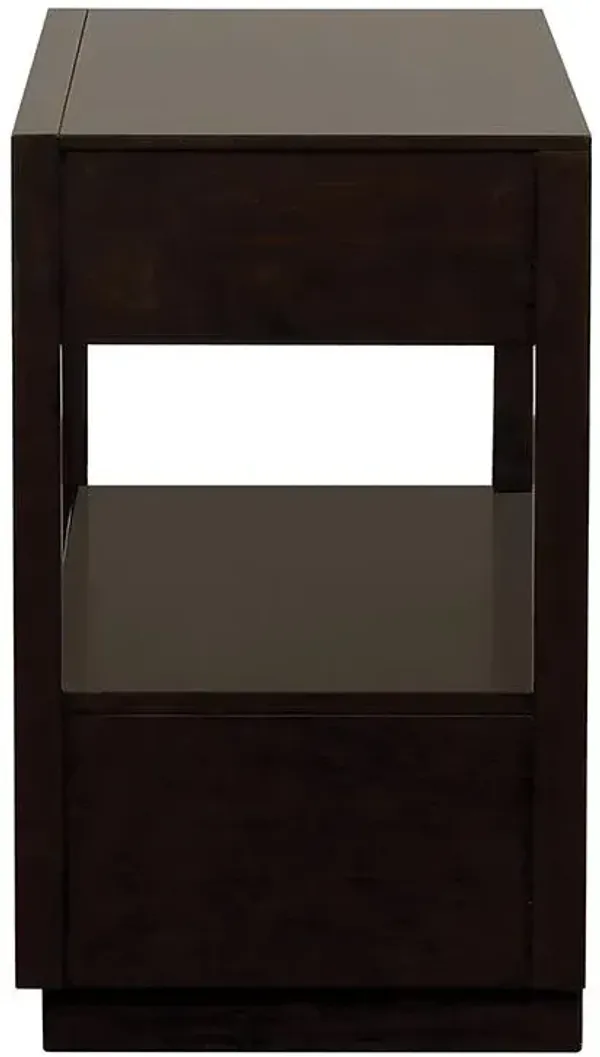 Coaster Durango 2-Drawer Nightstand Smoked Peppercorn