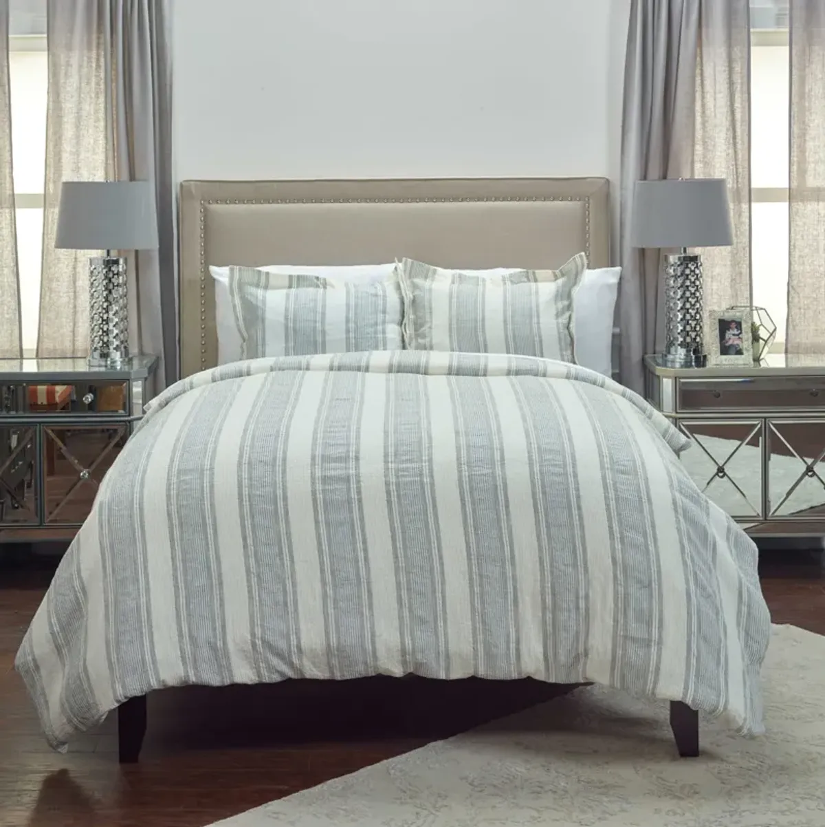 Rizzy Home Mag-Architectural Queen Duvet