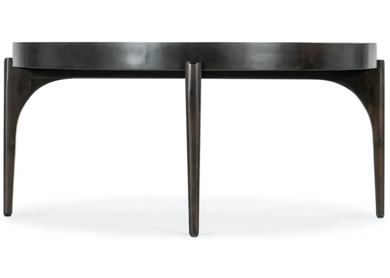 COMMERCE & MARKET BROWN ROUND COCKTAIL TABLE