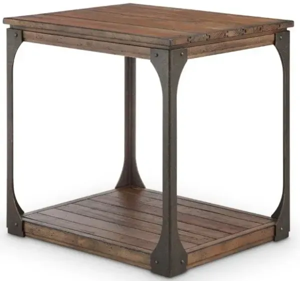 Magnussen Wood Rectangular End Table Montgomery