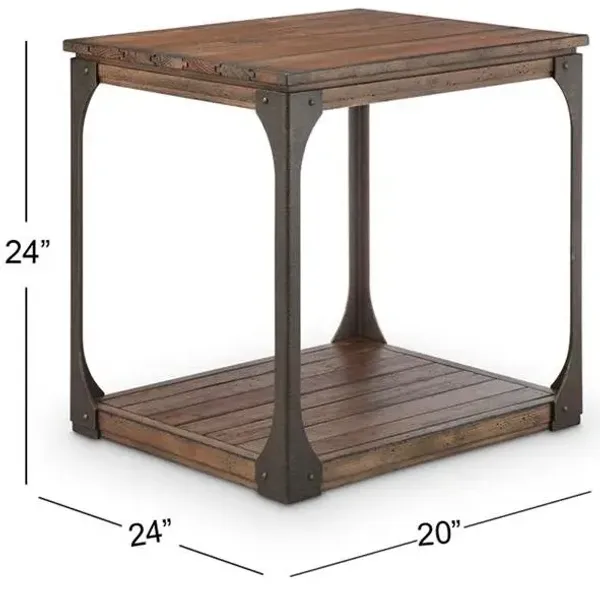 Magnussen Wood Rectangular End Table Montgomery