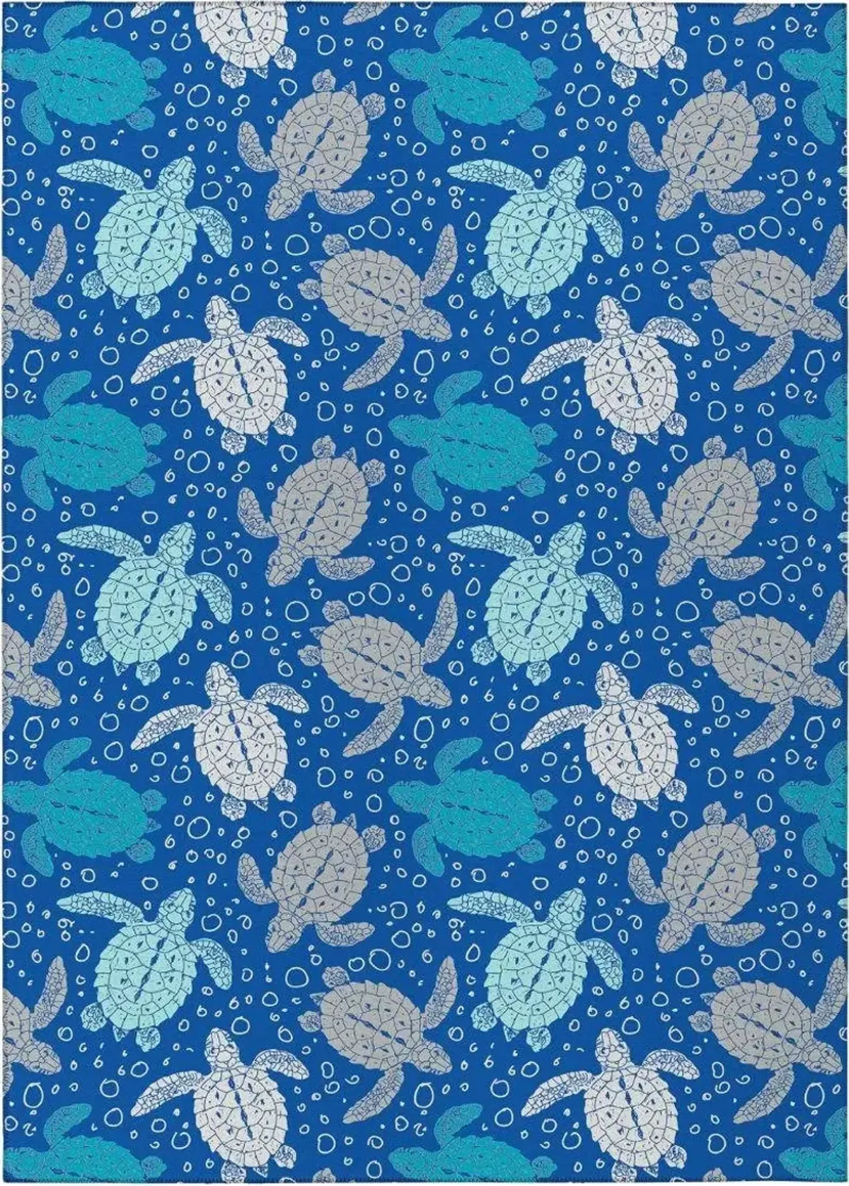 Dalyn Oceanic Drift Sea Turtle Journey Pattern 5'X8' Area Rug