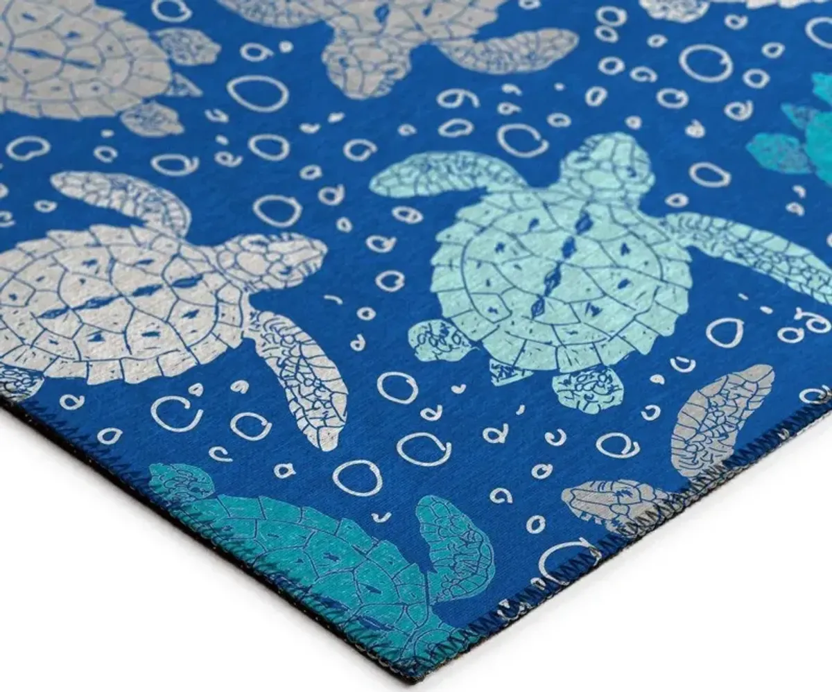 Dalyn Oceanic Drift Sea Turtle Journey Pattern 5'X8' Area Rug