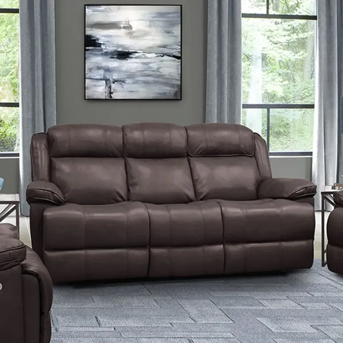 Parker House Eclipse Collection Power Reclining Sofa in Florence Brown Color