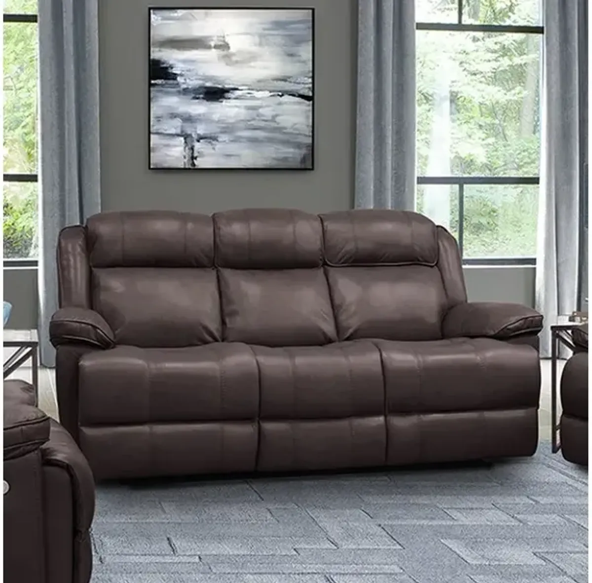 Parker House Eclipse Collection Power Reclining Sofa in Florence Brown Color