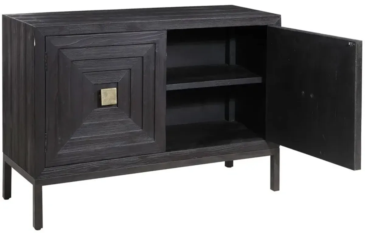 Uttermost Aiken Dark Ebony Accent Cabinet