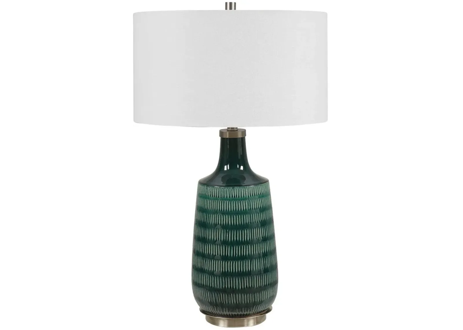 Uttermost Scouts Teal Glaze Table Lamp