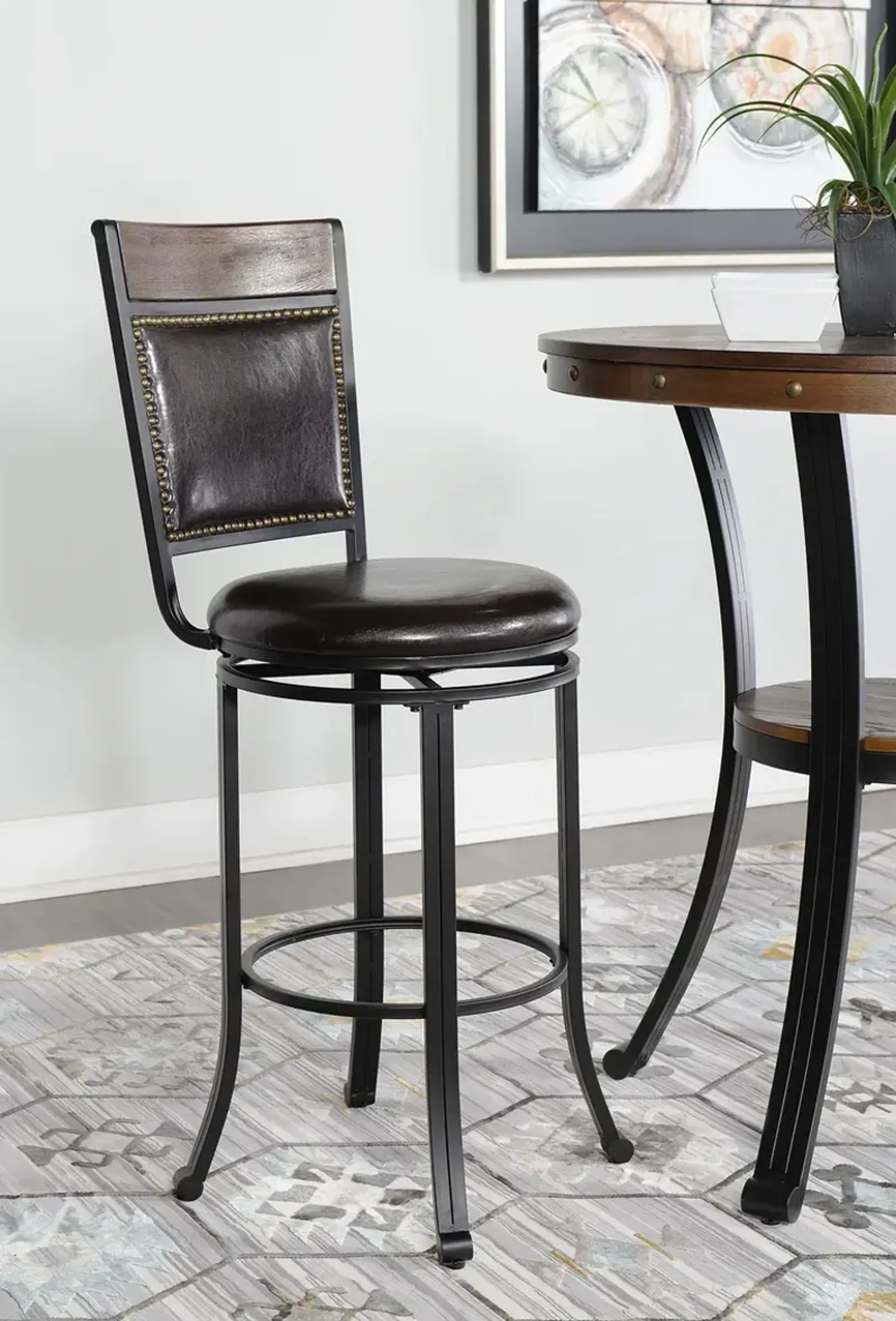 Powell Franklin Swivel Bar Stool