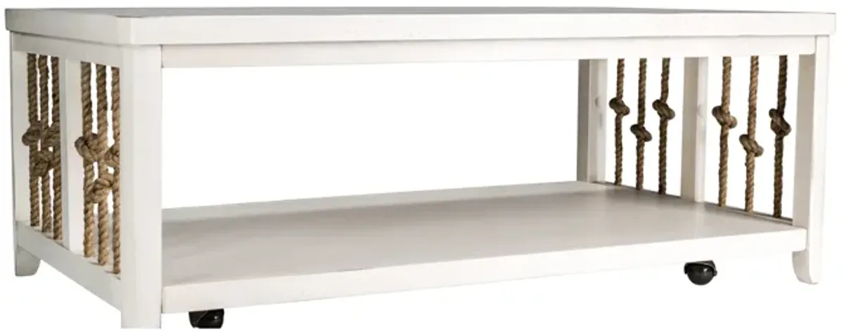 Liberty Furniture Dockside White Cocktail Table