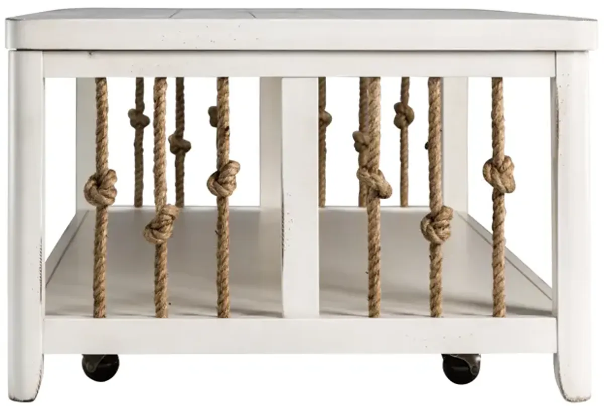 Liberty Furniture Dockside White Cocktail Table