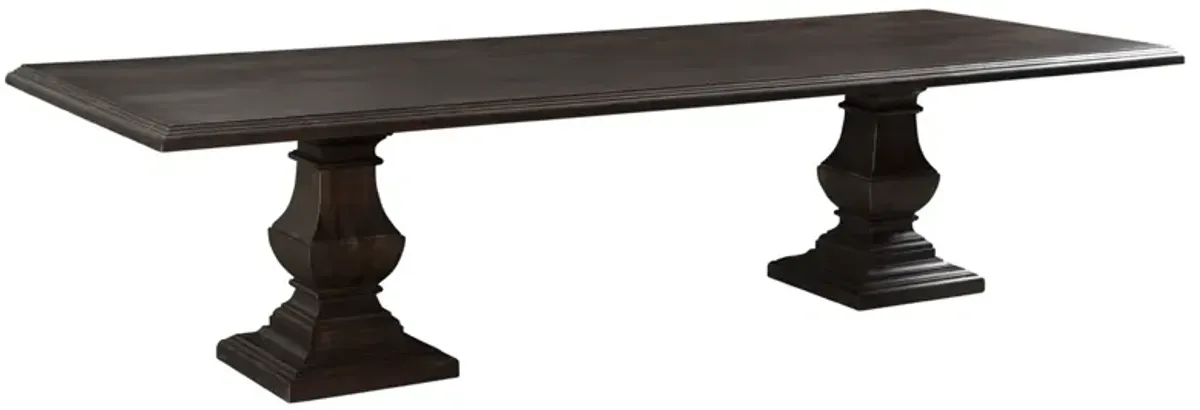 Home Trends Design Nimes 120In Vintage Brown Rectangle Dining Table