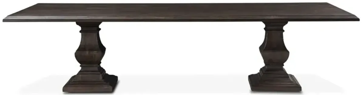 Home Trends Design Nimes 120In Vintage Brown Rectangle Dining Table