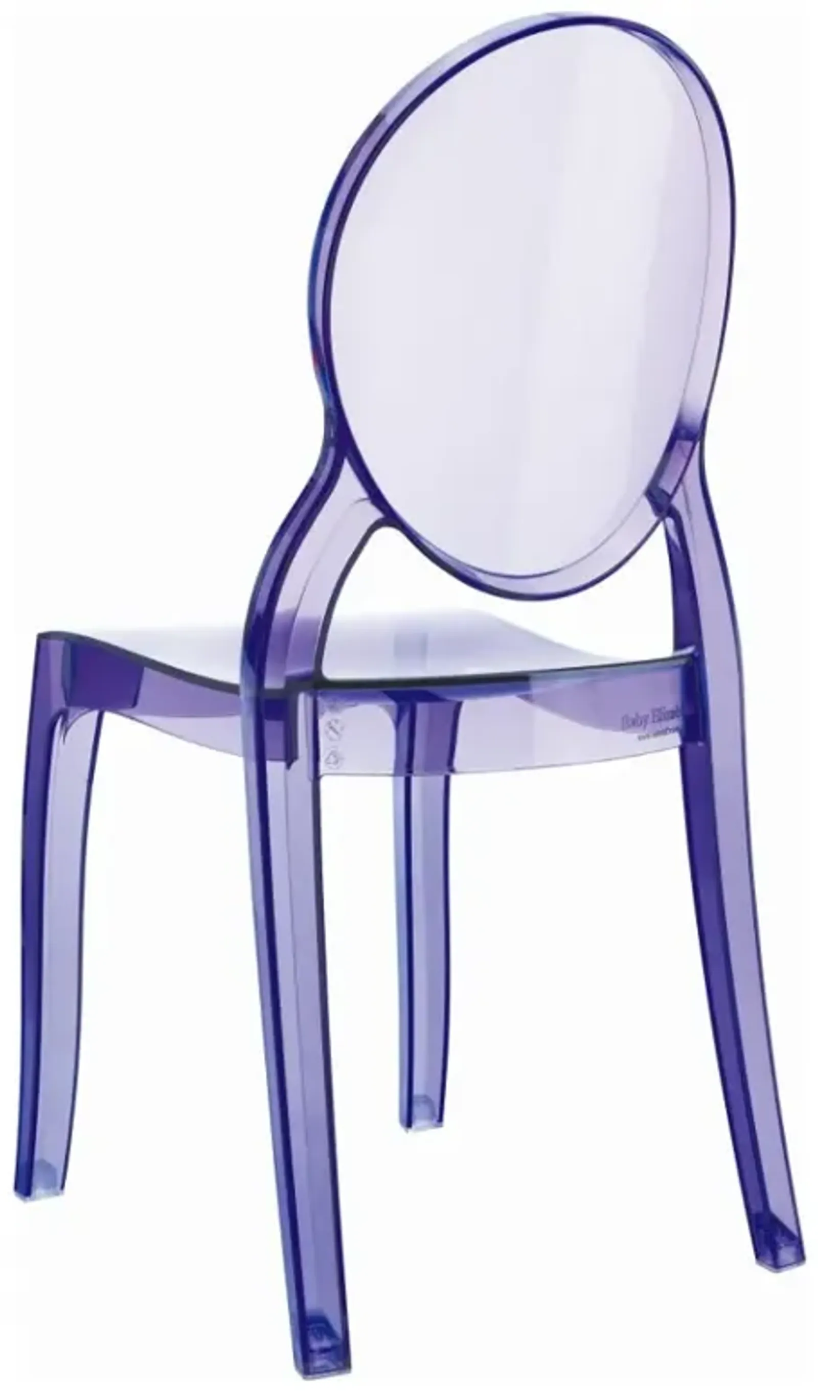 Compamia Kids/Teens Baby Elizabeth Transparent Violet Chair