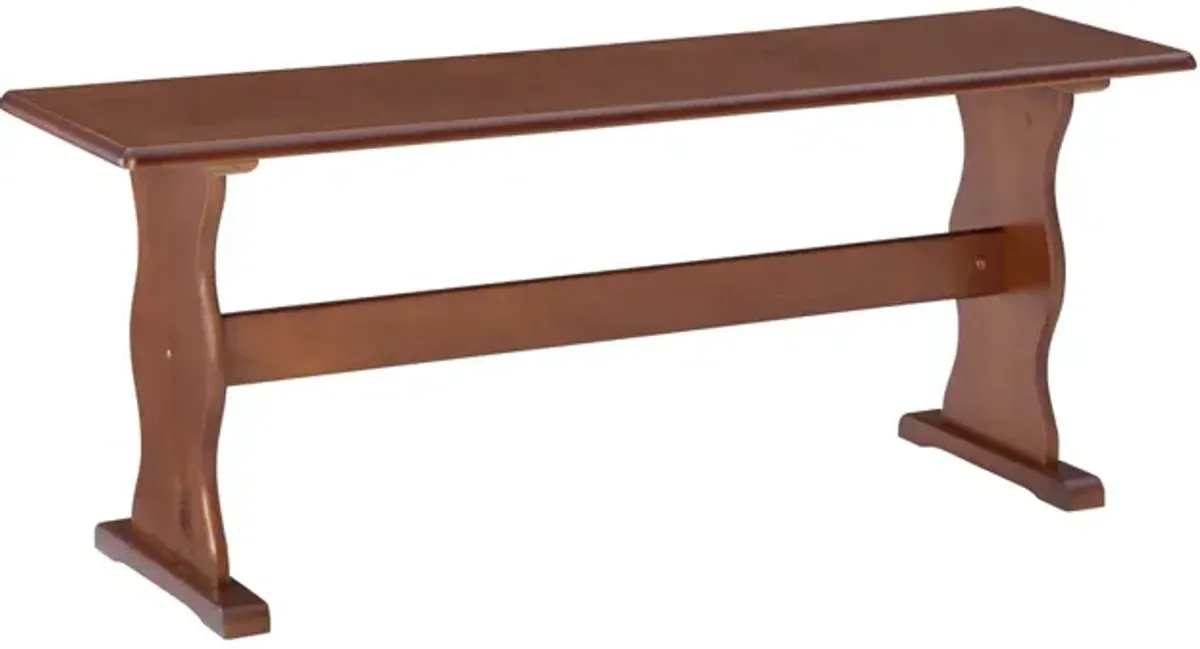 Linon Chelsea Walnut Bench