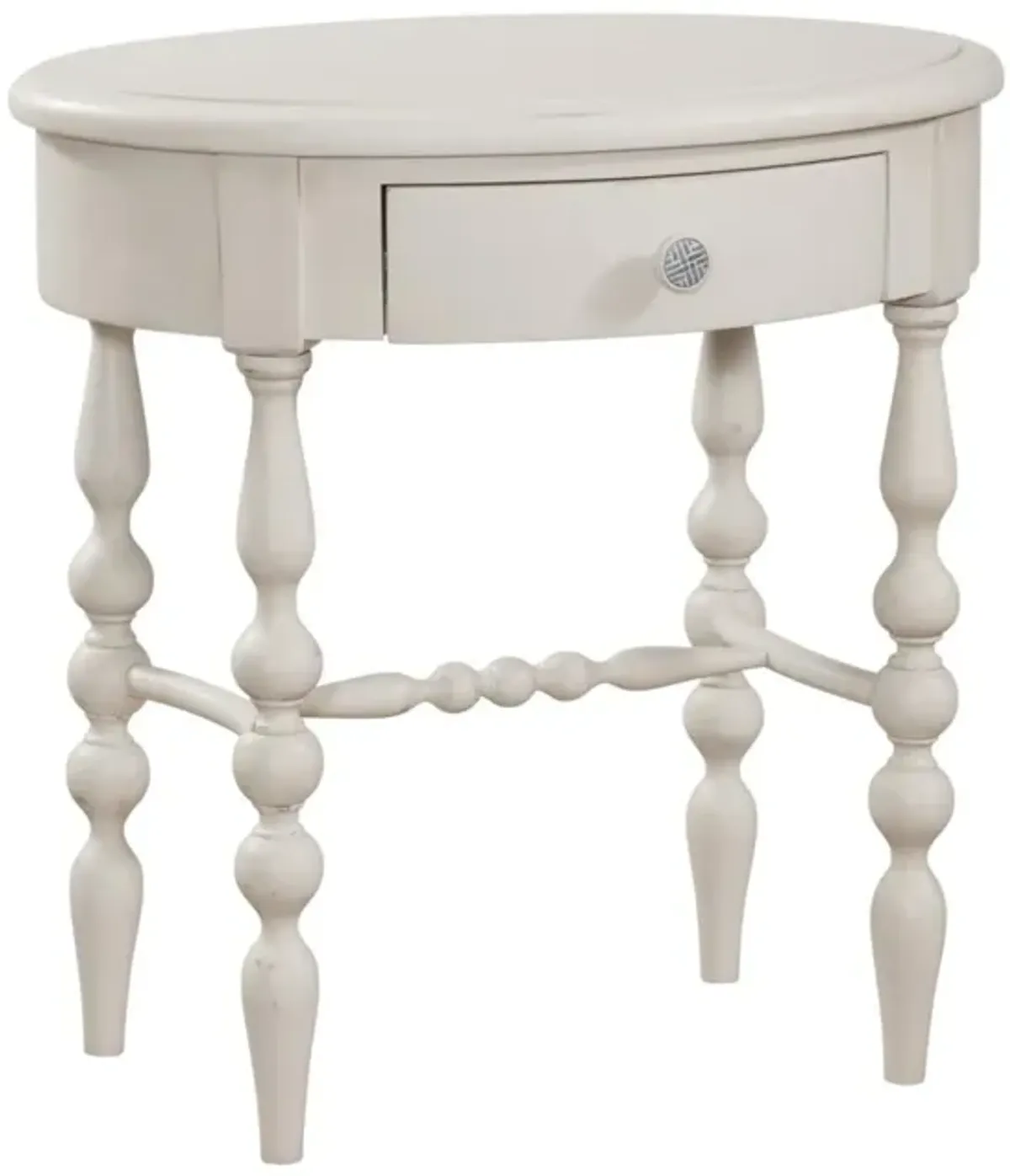 American Woodcrafters Rodanthe Accent Table in Dove White