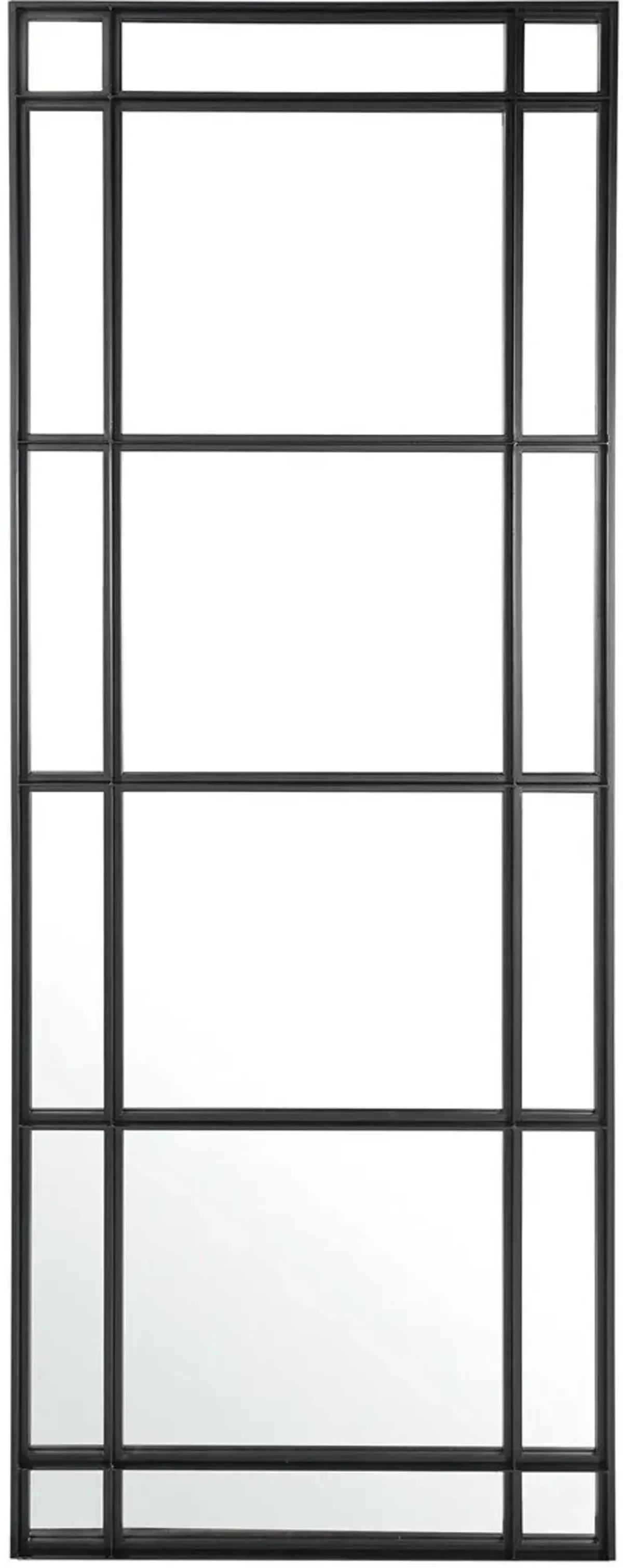 Uttermost Atticus Satin Black Large Rectangular Mirror