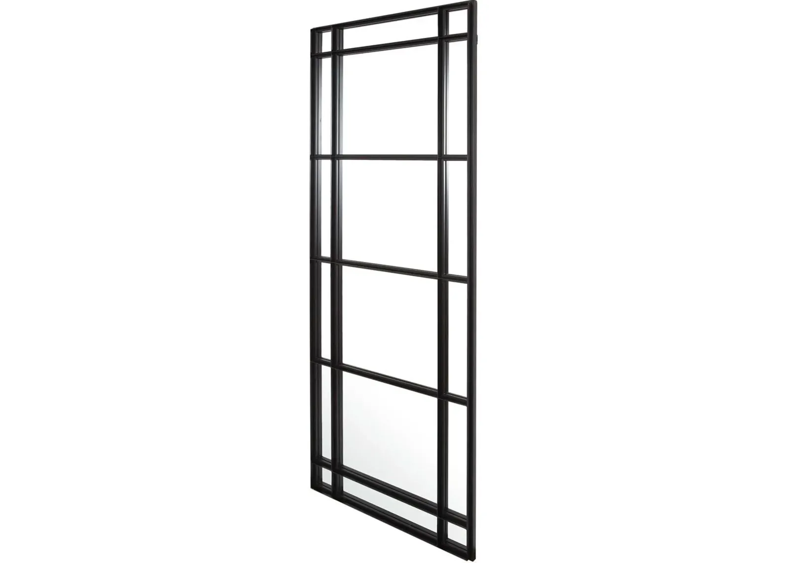 Uttermost Atticus Satin Black Large Rectangular Mirror