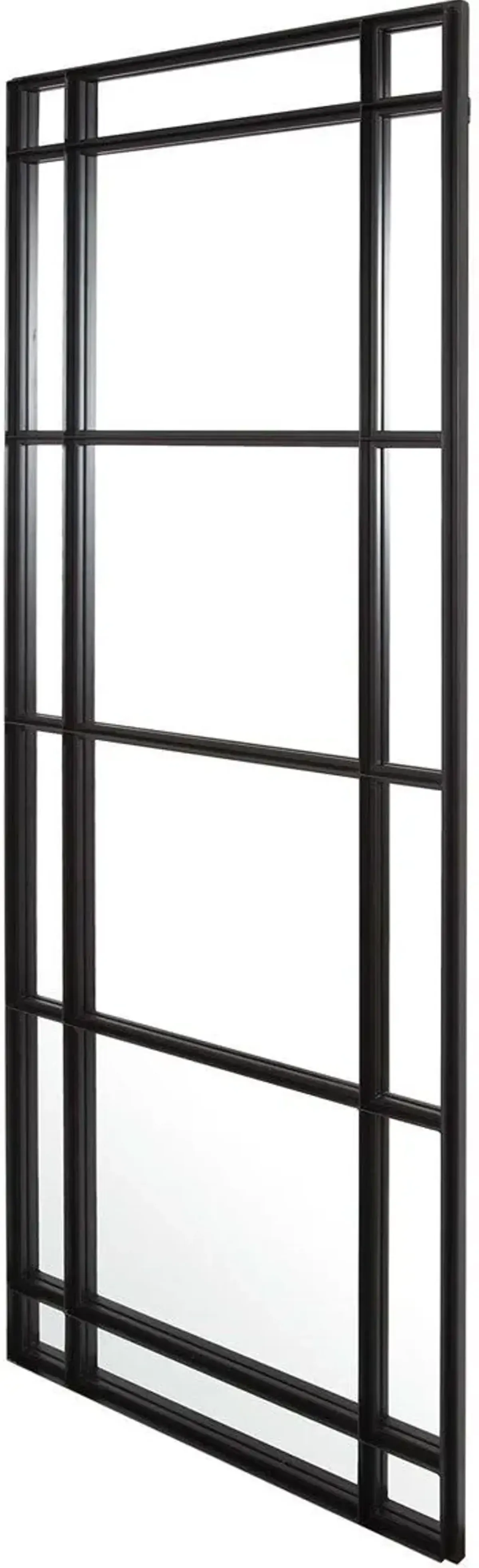 Uttermost Atticus Satin Black Large Rectangular Mirror