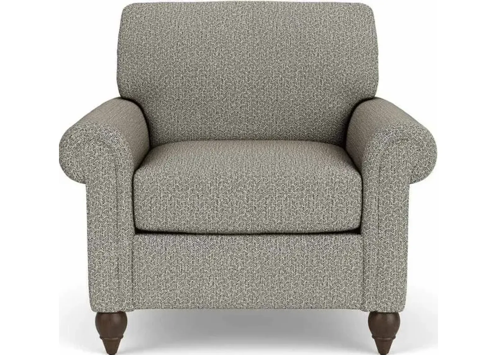 Flexsteel South Haven Gray Quarry Chair with Round Legs