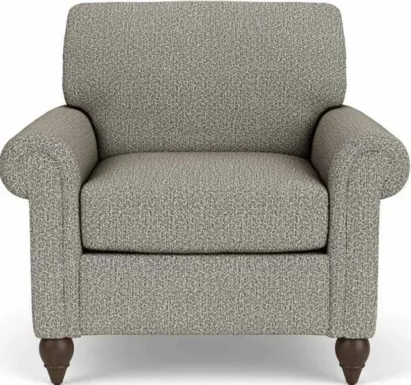 Flexsteel South Haven Gray Quarry Chair with Round Legs