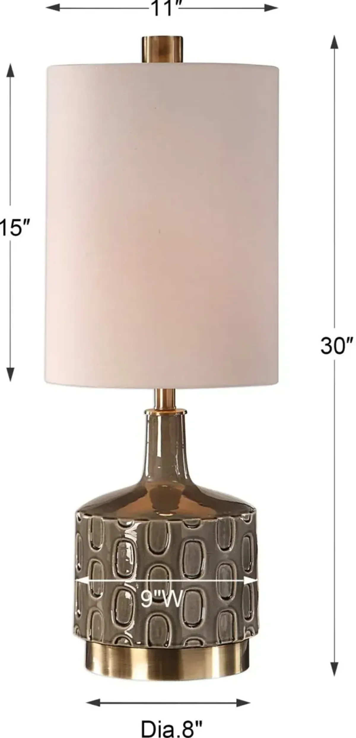 Uttermost Darrin Gray Table Lamp