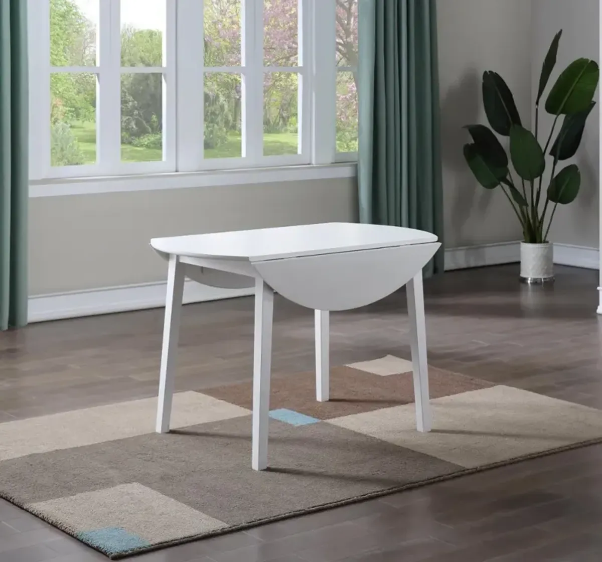 Steve Silver Naples 5-Piece Dining Table Set In Antique White