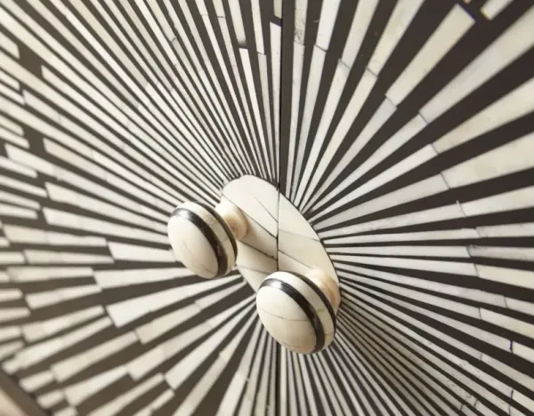 Steve Silver Amika Black & White Accent Cabinet