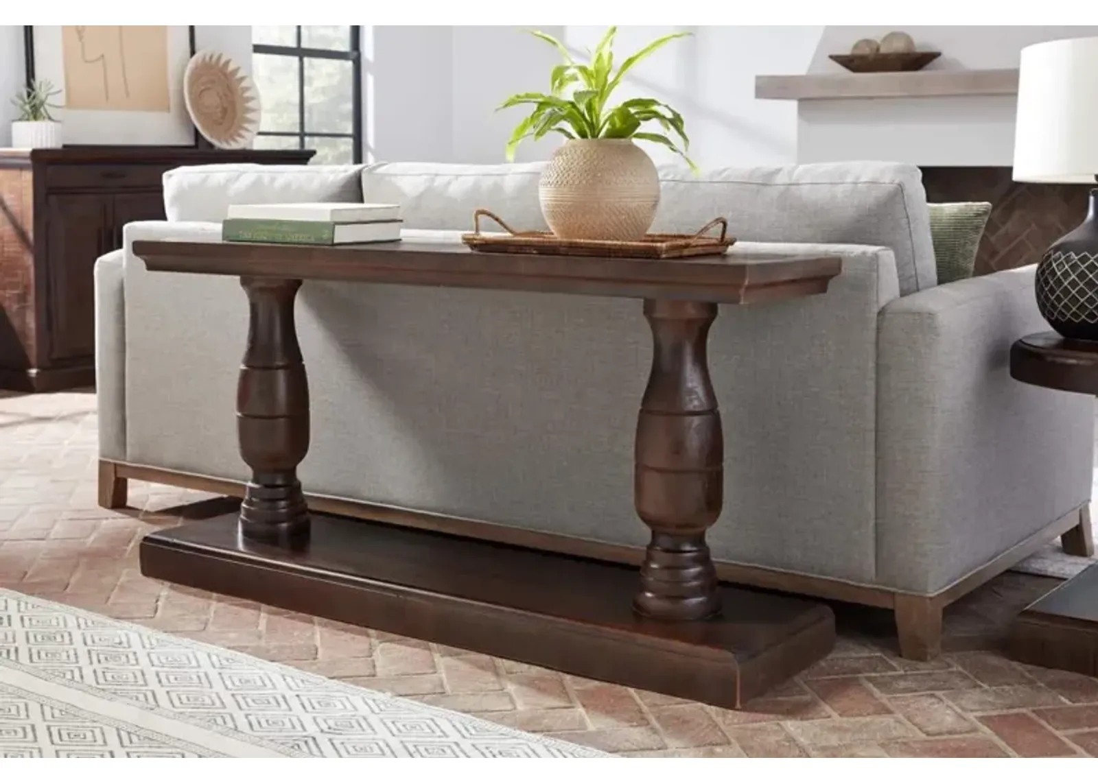 Aspenhome Hermosa Dark Brown Sofa Table