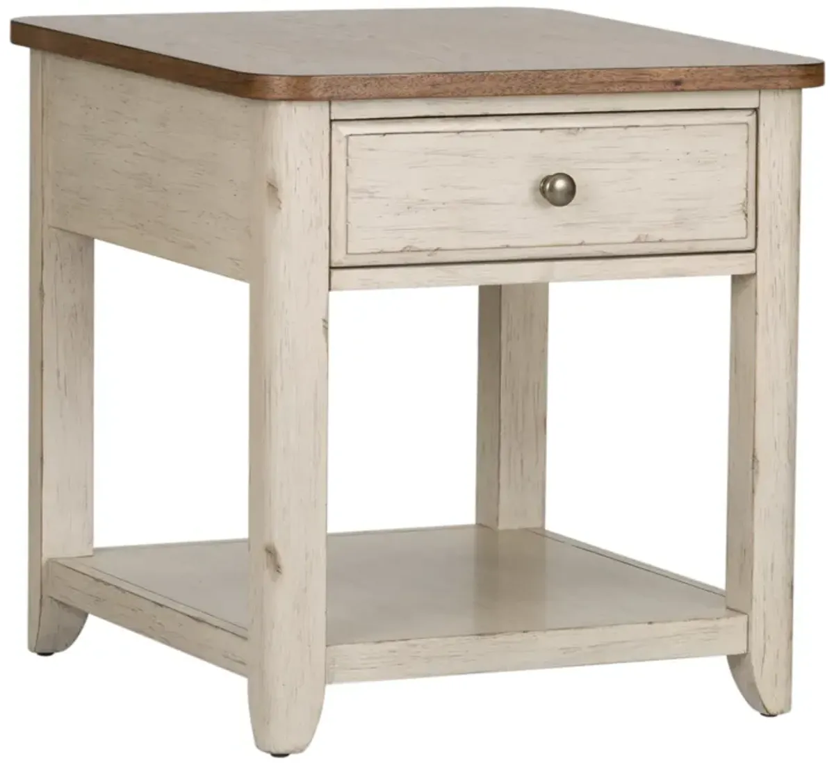 Liberty Furniture Farmhouse Reimagined 3-Piece White Living Room Table Set