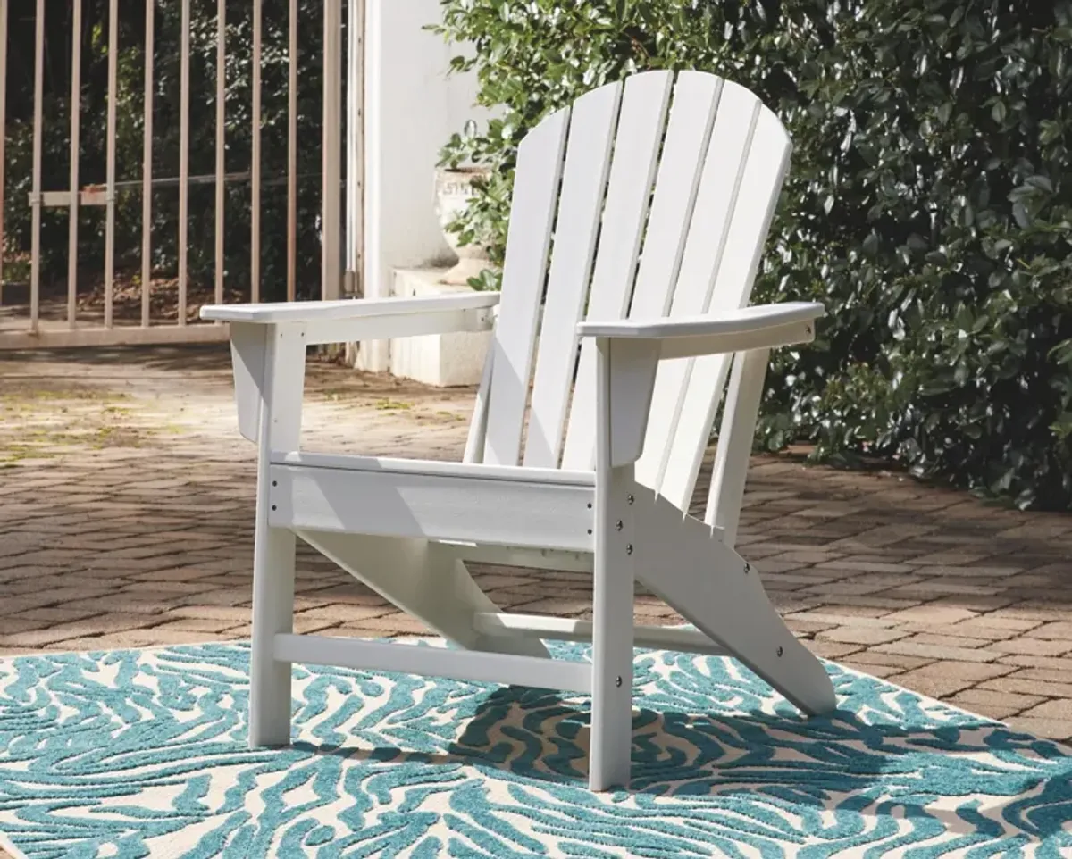 Hudson's Furniture Exclusive Slatted White Outdoor Adirondack Chair