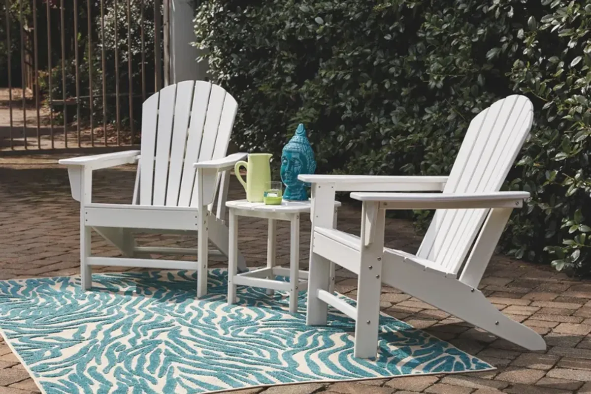 Hudson's Furniture Exclusive Slatted White Outdoor Adirondack Chair