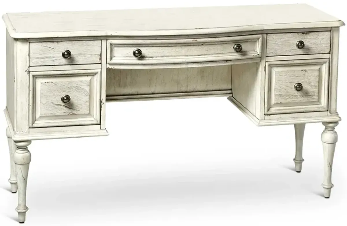 Steve Silver Highland Park Vanity Desk Cathedral White