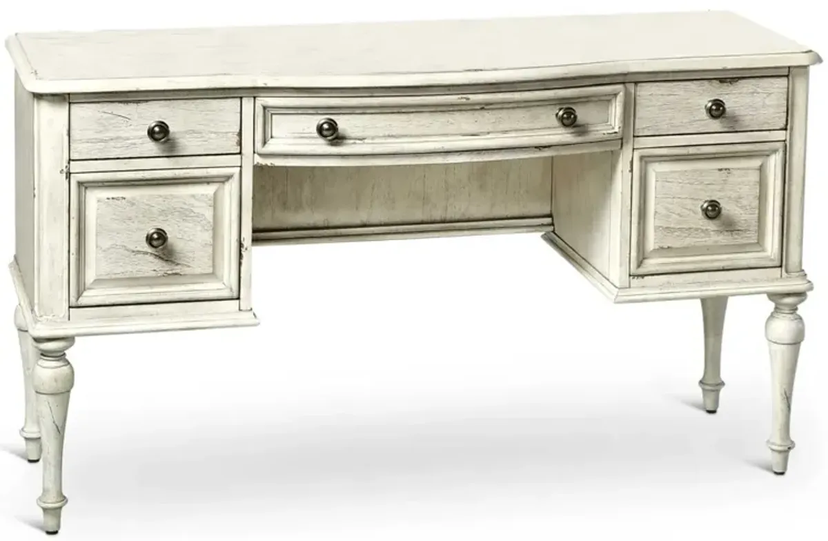 Steve Silver Highland Park Vanity Desk Cathedral White