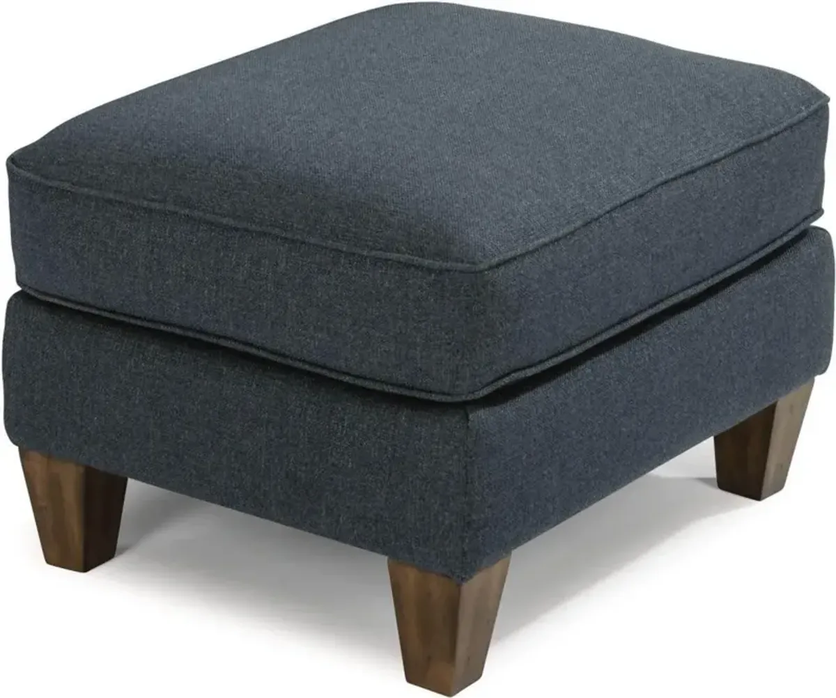 Flexsteel South Haven Blue Midnight Ottoman