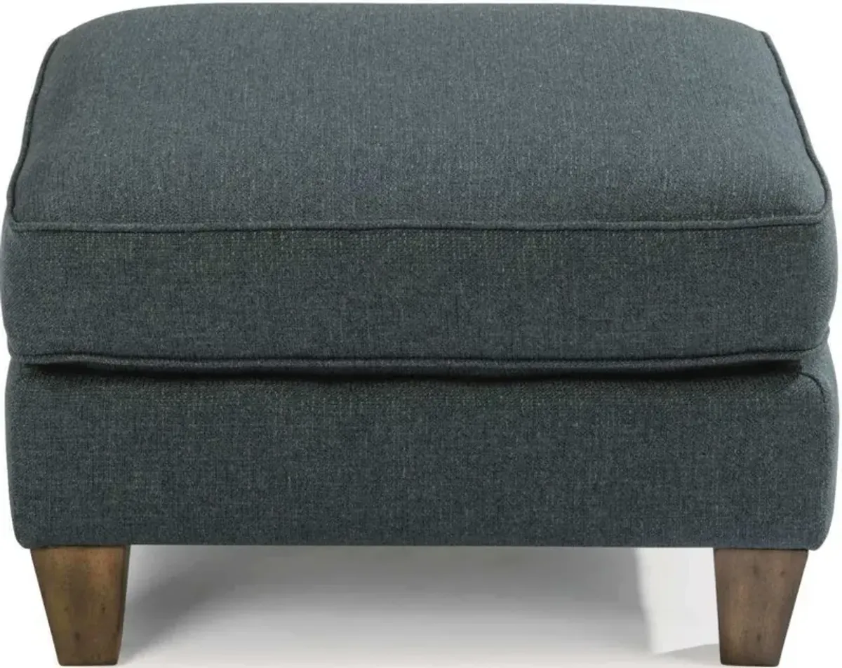 Flexsteel South Haven Blue Midnight Ottoman