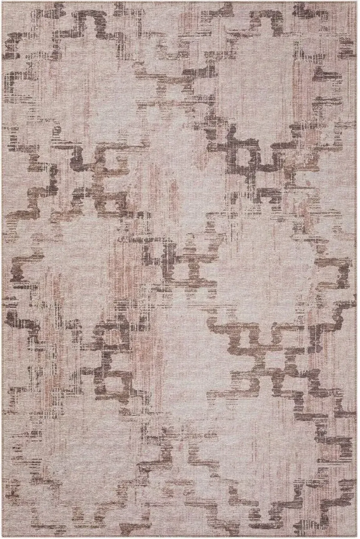 Dalyn Distressed Mocha Medallion 5'X8' Area Rug