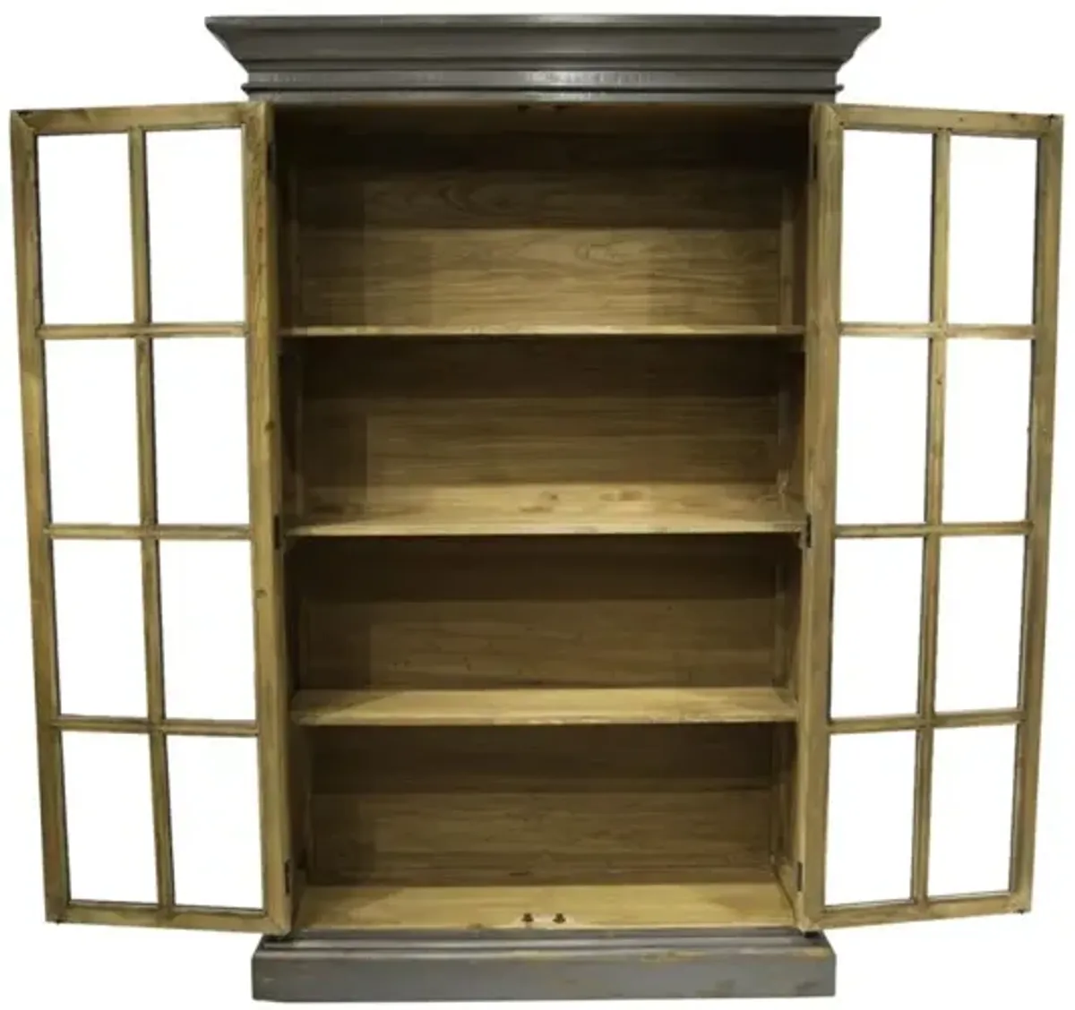 Nest Home Antique Pepper Apollo Library Cabinet