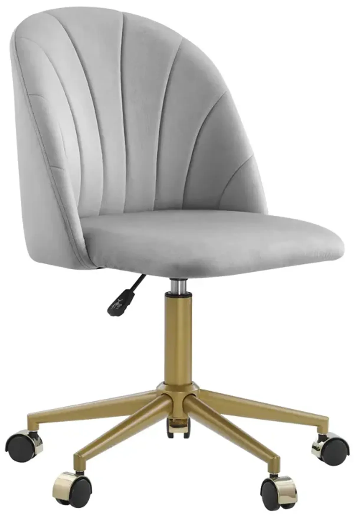 Linon Adalynn Light Gray Home Office Desk Chair