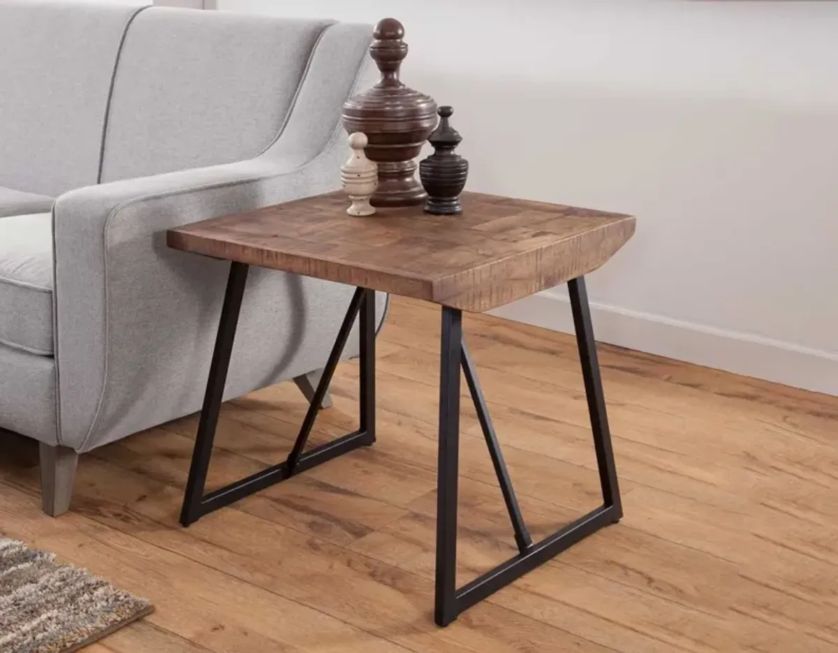 WALDEN BROWN PARQUET COCKTAIL TABLE