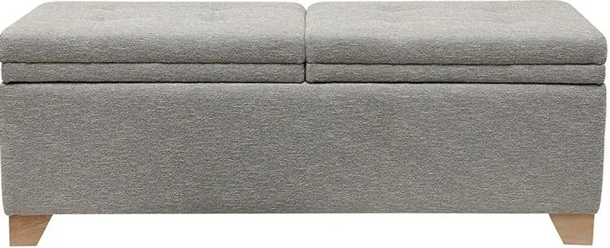 Olliix Madison Park Grey Multi Ashcroft Storage Bench